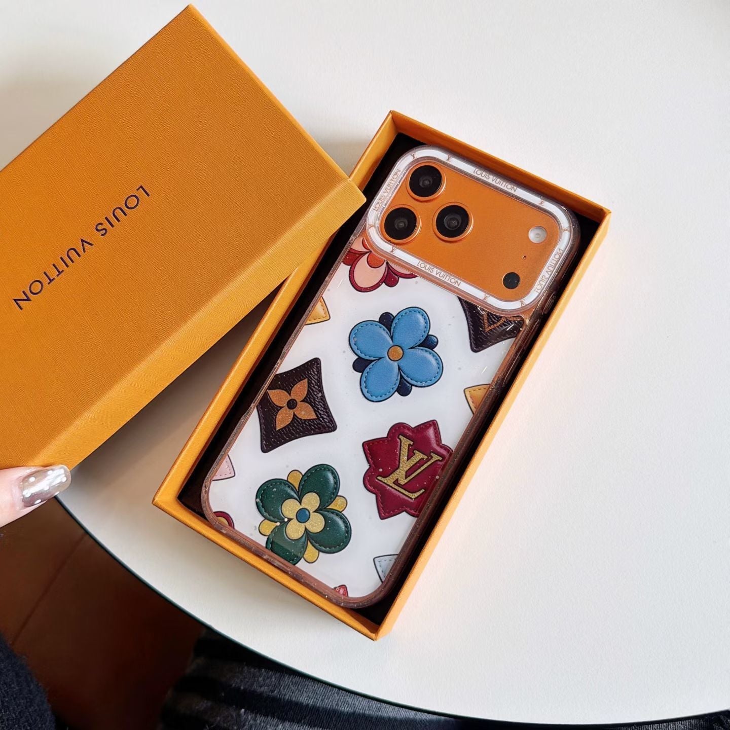 Multicolor Monogram White LV Case iPhone