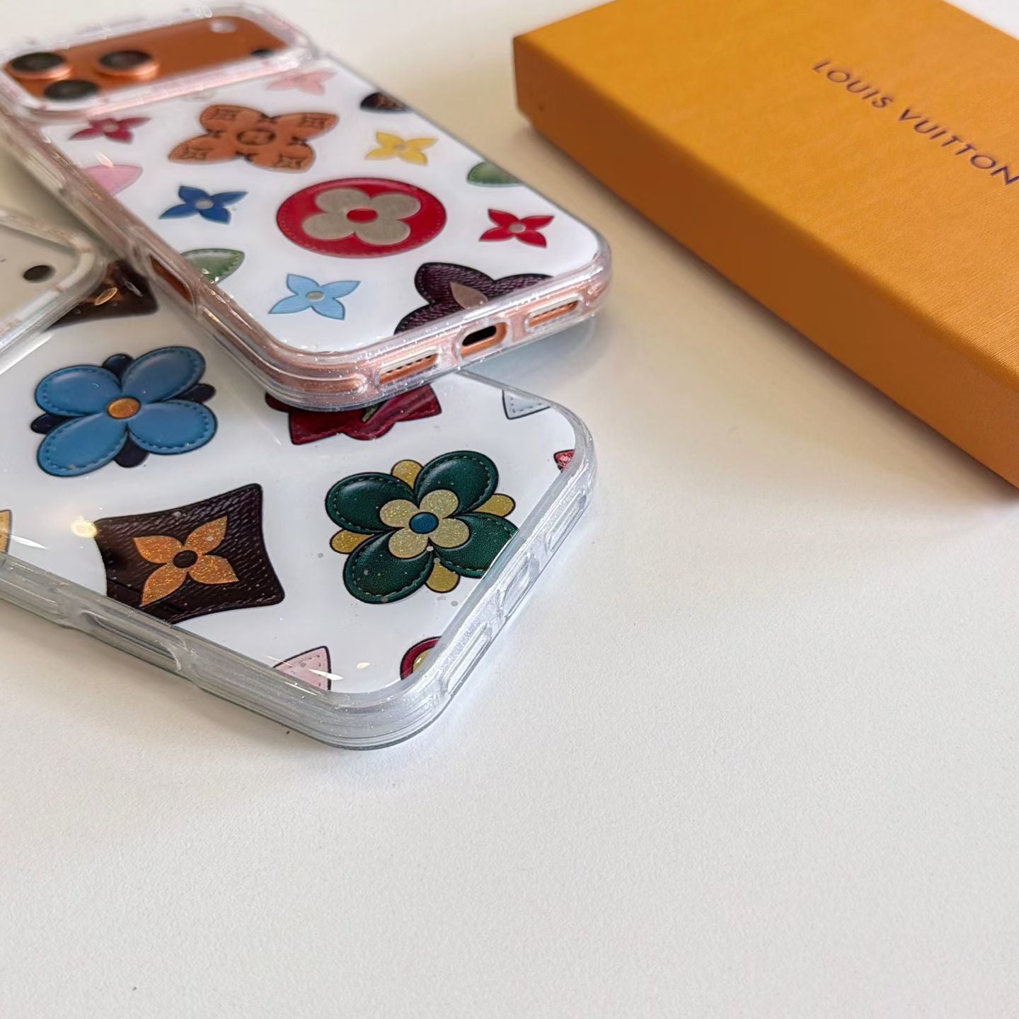 Multicolor Monogram White LV Case iPhone