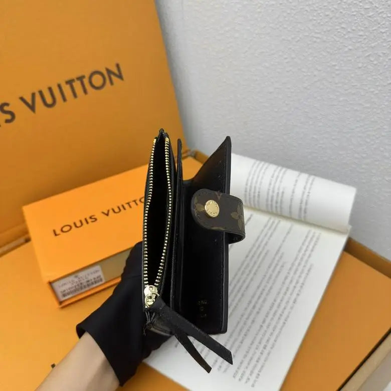 Luxury Brand Wallet Brown Monogram Card Holder with Zipper