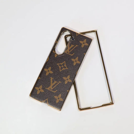 LV Monogram Slim Luxury Case for Samsung Z Fold 3-7