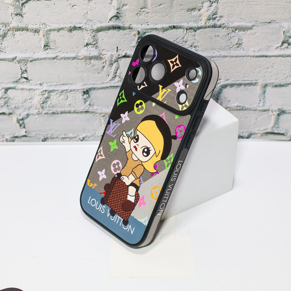 Luxury Monogram Anime Style Case for iPhone 13-17