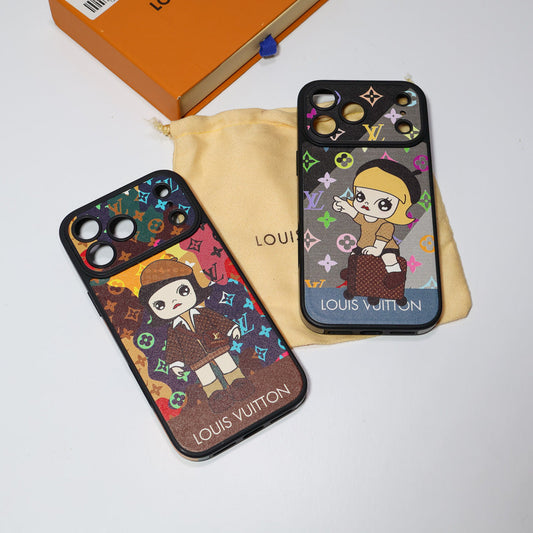 Luxury Monogram Anime Style Case for iPhone 13-17