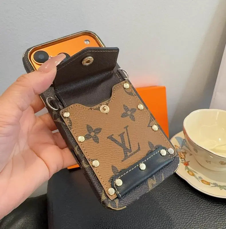 Luxury Phone Case with Strap For iPhone 12-17