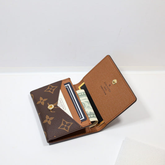 Brown Louis Vuitton Monogram Wallet Card Holder