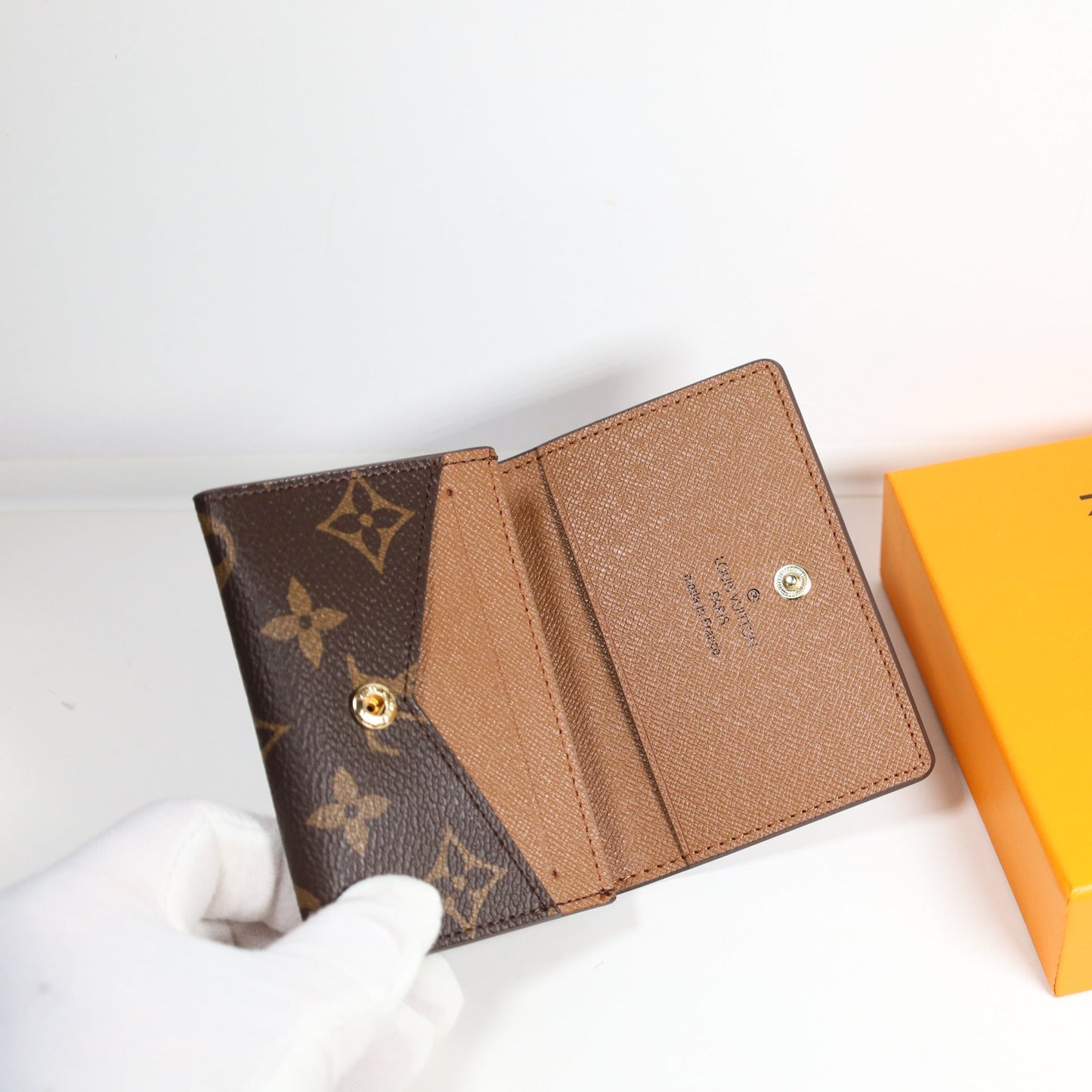 Brown Louis Vuitton Monogram Wallet Card Holder