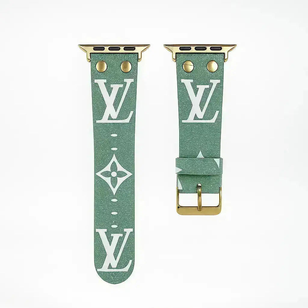 Louis Vuitton Apple Watch Band Monogram with Gold