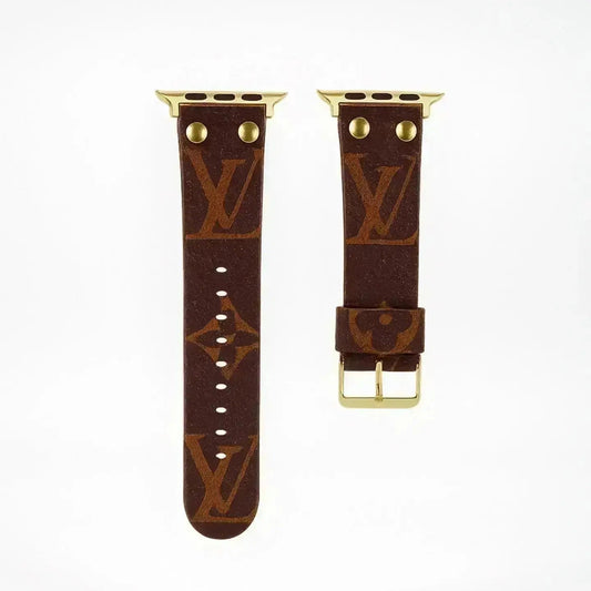 Louis Vuitton Apple Watch Band Monogram with Gold