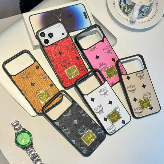 MCM Design Phone Case for iPhone 13-17