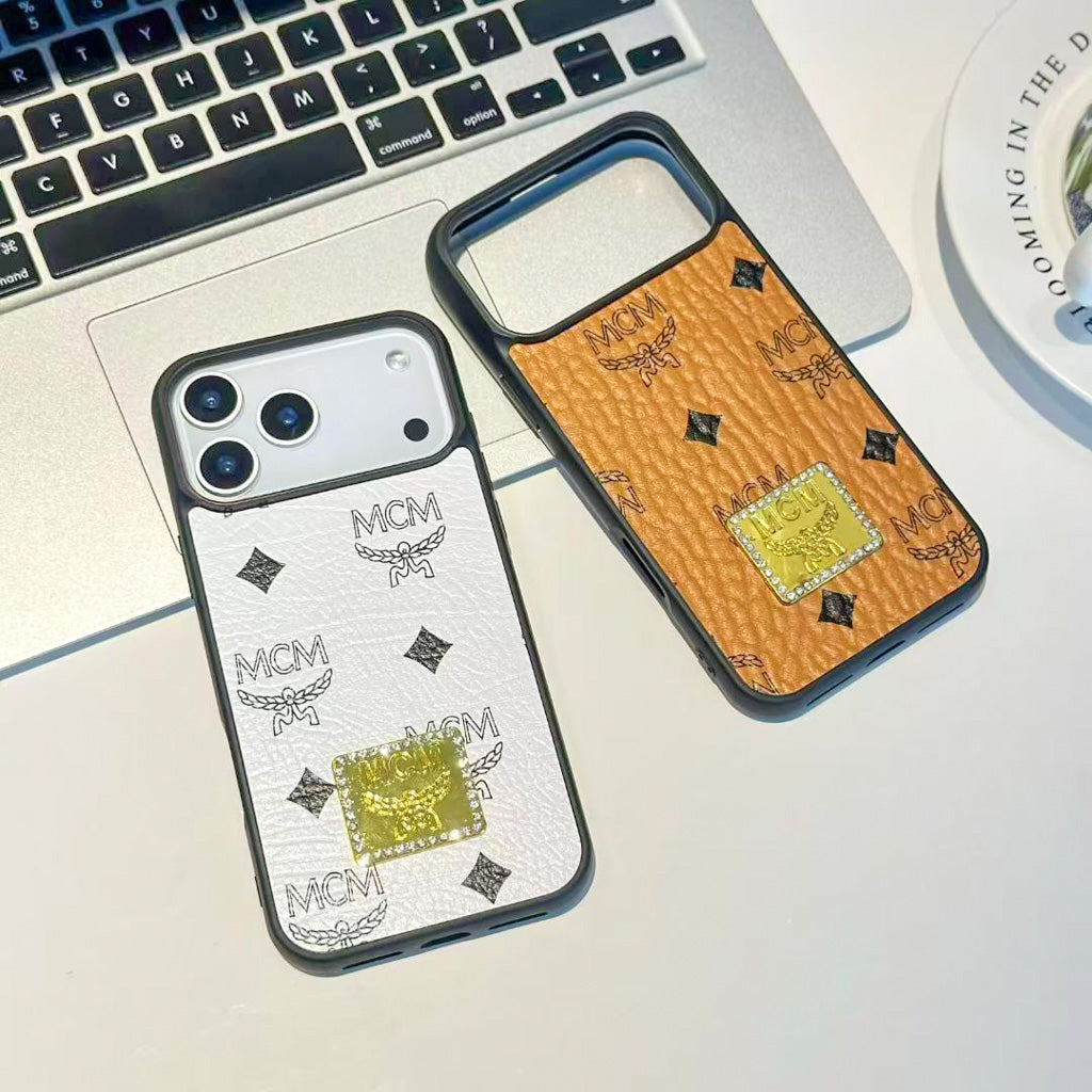 MCM Design Phone Case for iPhone 13-17