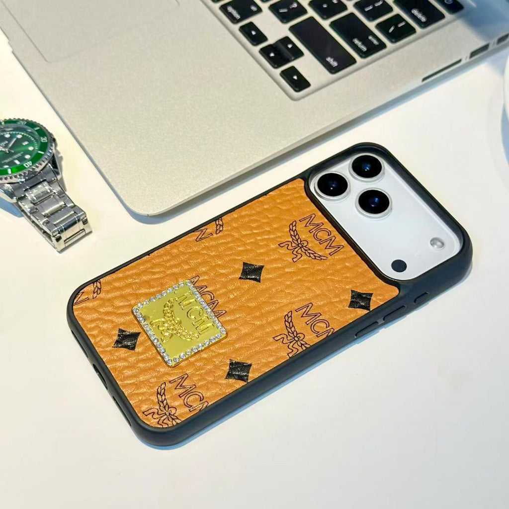 MCM Design Phone Case for iPhone 13-17