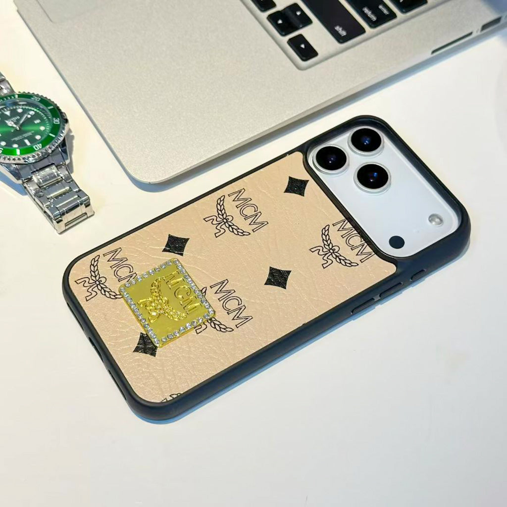 MCM Design Phone Case for iPhone 13-17