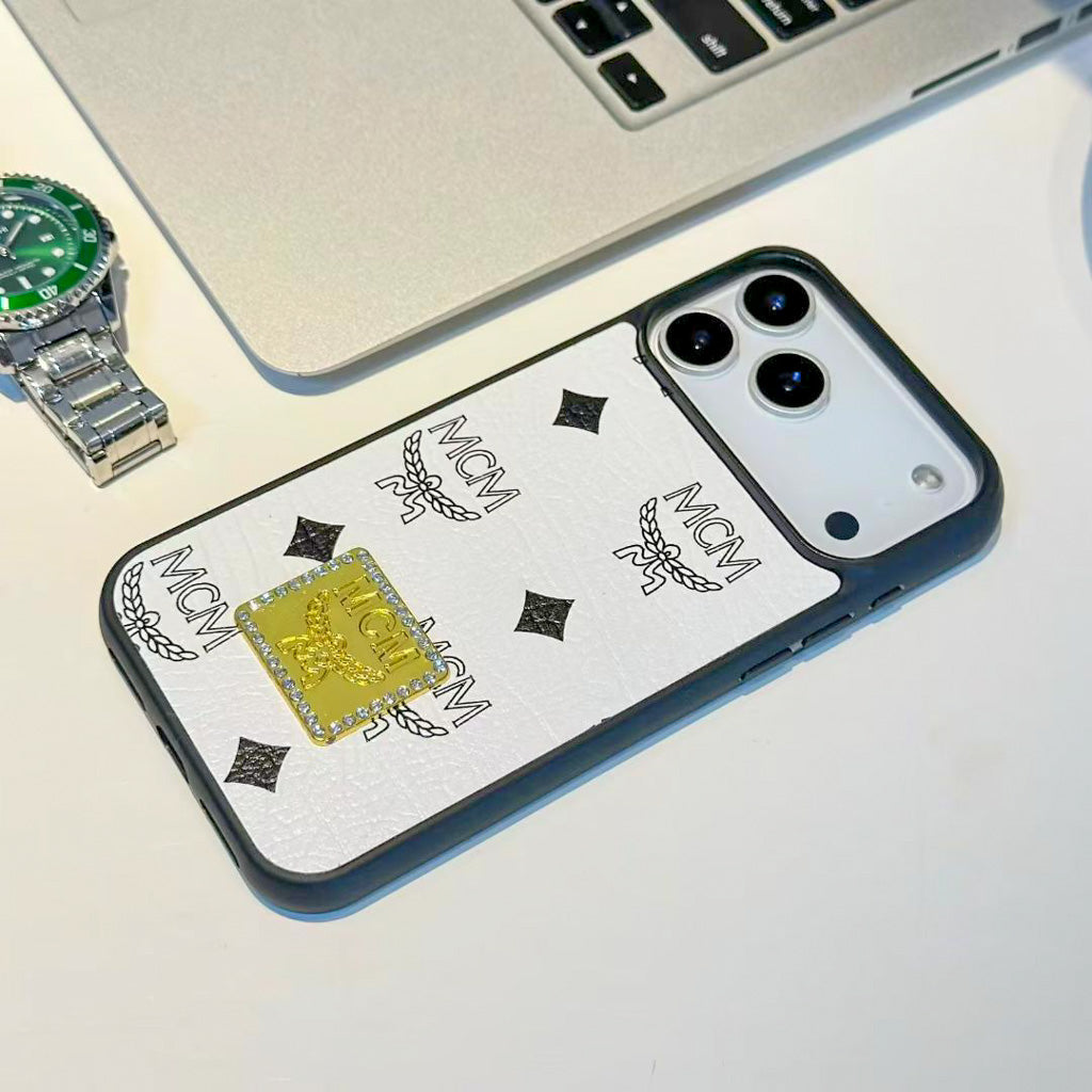 MCM Design Phone Case for iPhone 13-17