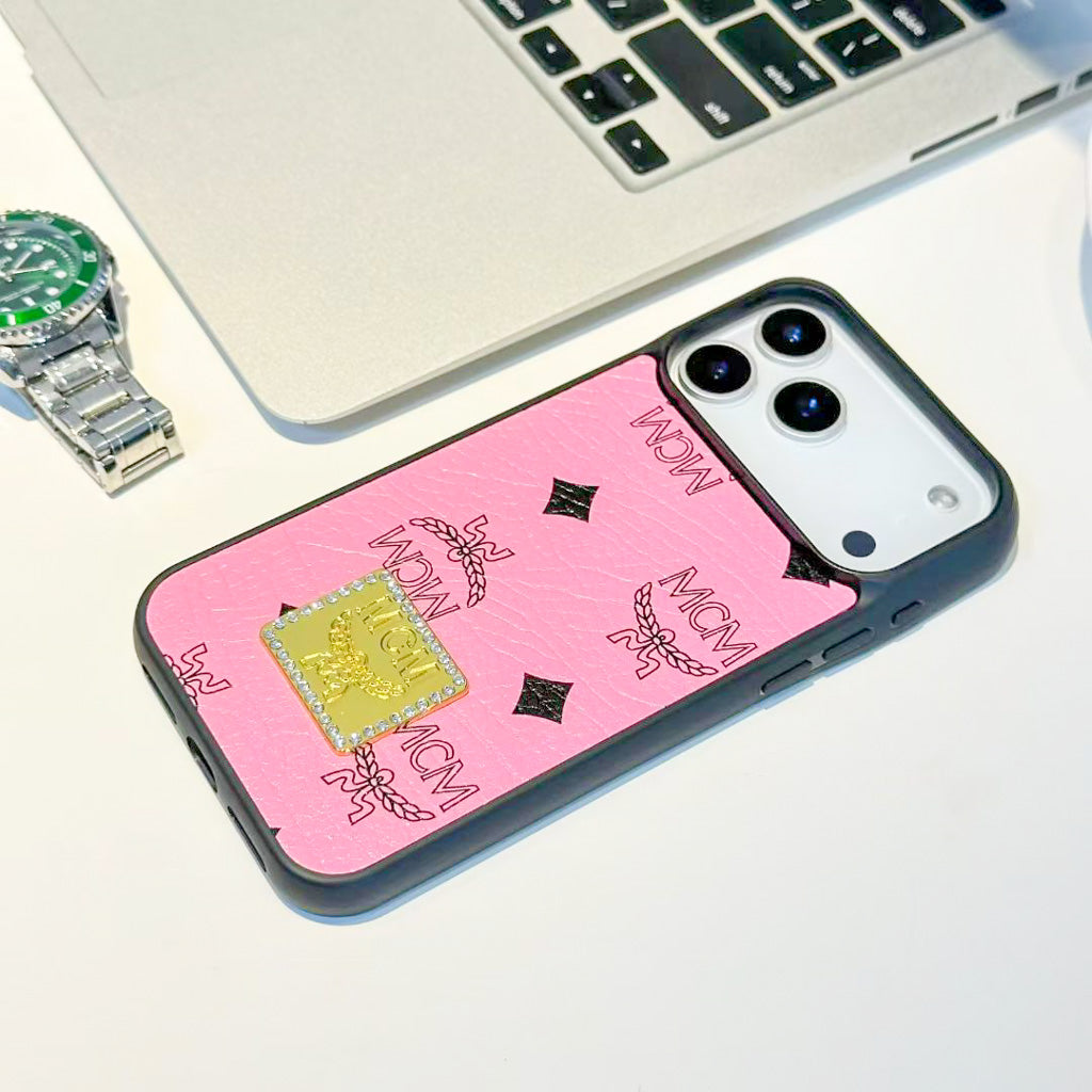 MCM Design Phone Case for iPhone 13-17