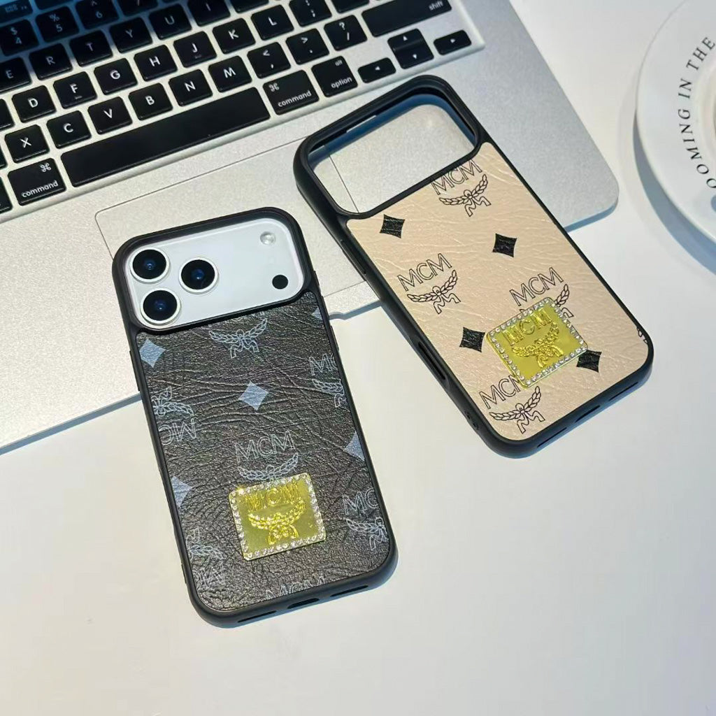 MCM Design Phone Case for iPhone 13-17