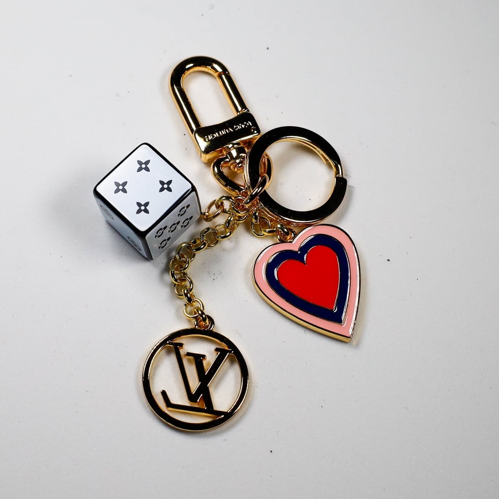 Luxury Louis Vuitton Designer Key Chain Fortune Cube Bag Charm