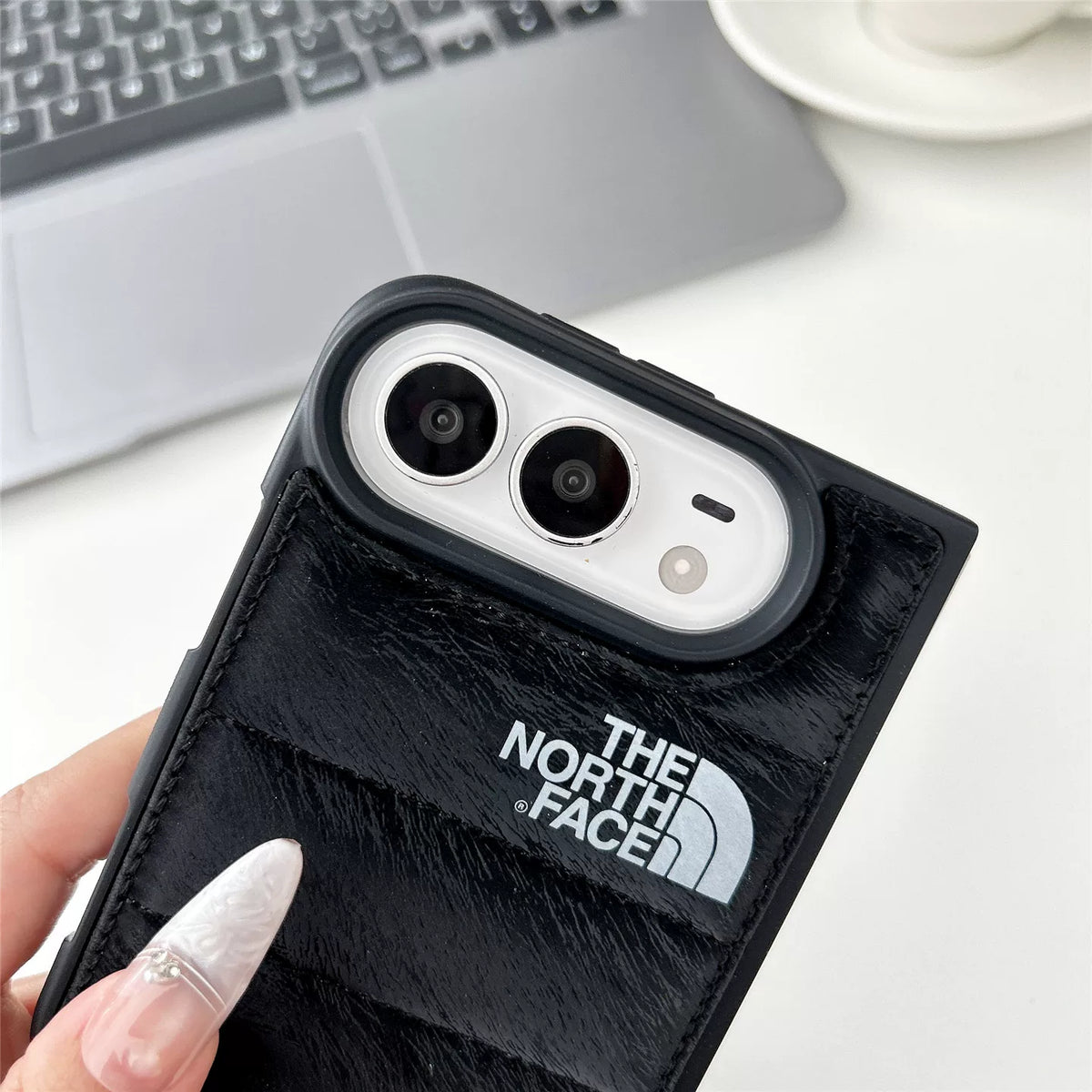 TNF Puffer Jacket Style Case for iPhone Duo
