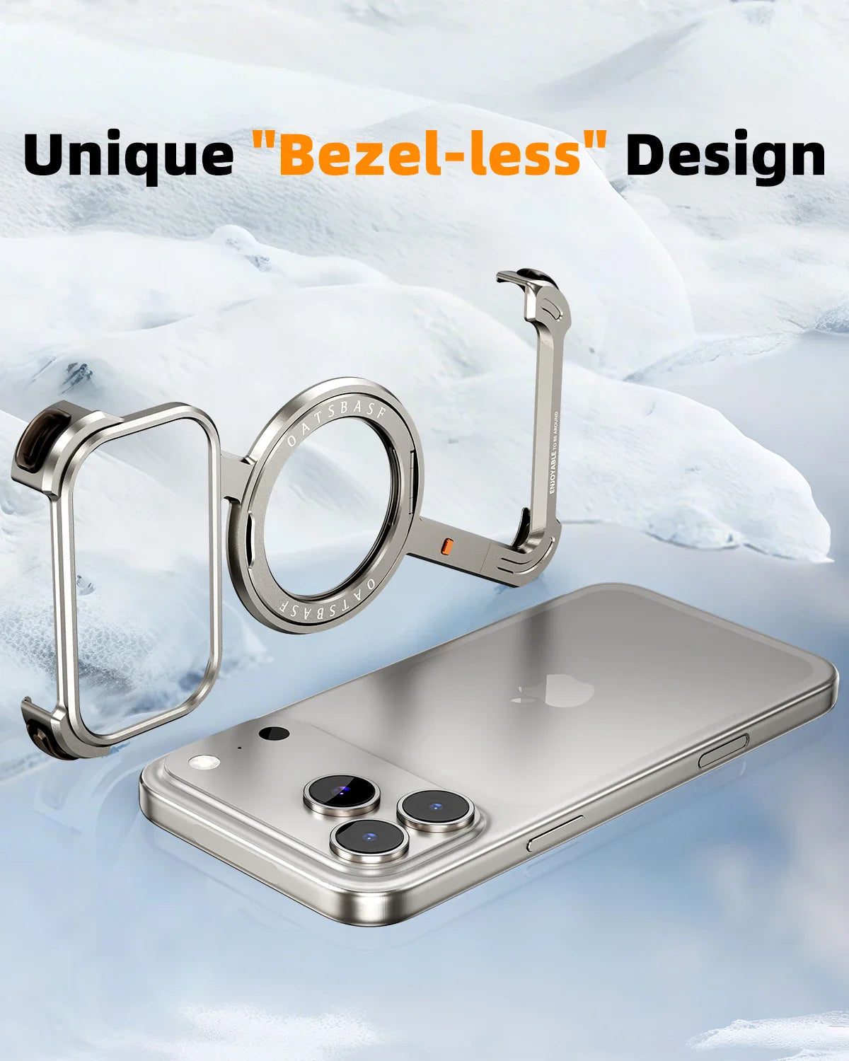 Metal Ultra-thin Phone Case Rotatable Stand Magsafe Protective Shockproofr For iPhone 17/ 16 /15 /14