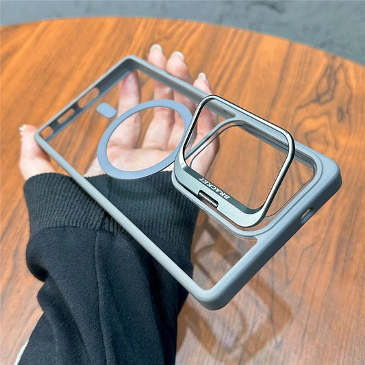 Folding Lens Stand Magsafe Case For Samsung S25 THEROXYMOB