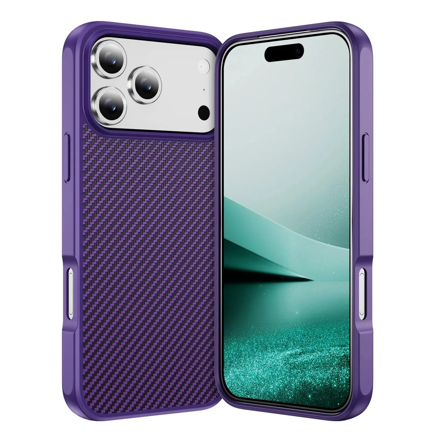 Thin Carbon Fiber Texture Magnetic Hard Case For Magsafe For iPhone 17 /16 /15 /14 THEROXYMOB