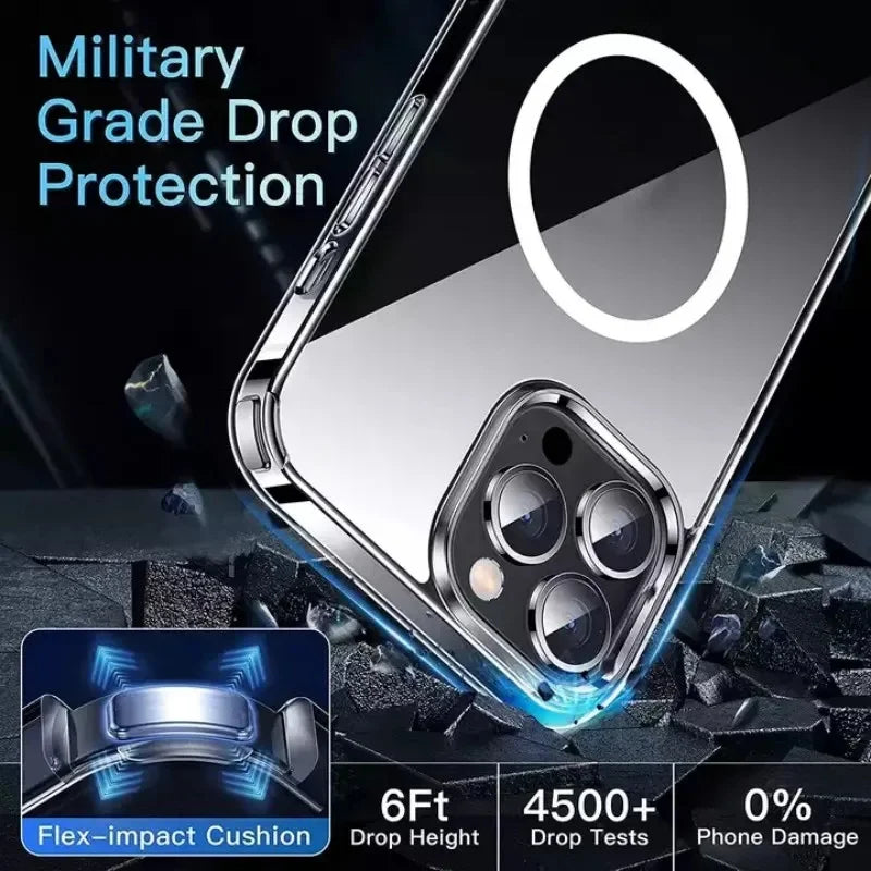 Clear  Magsafe Cover for Iphone 16  15 14