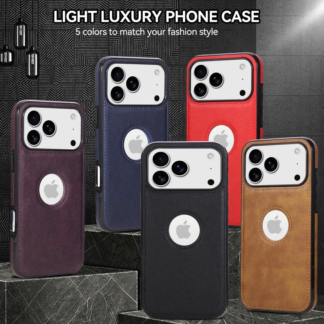 Luxury High Quality PU Leather Mobile Phone Case For iPhone 17 /16 /15 /14 THEROXYMOB