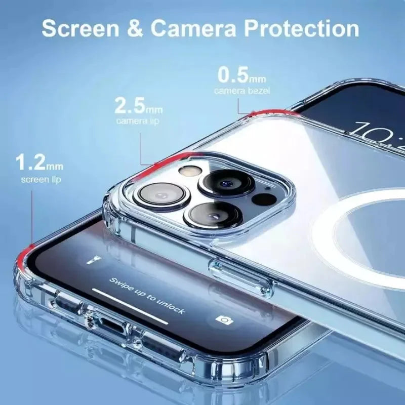 Clear  Magsafe Cover for Iphone 16  15 14