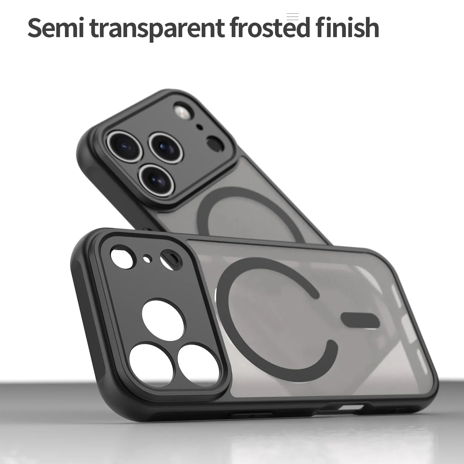 Shockproof Skin feel Matte Translucent Magnetic Case For iPhone 17 /16 /15 /14 THEROXYMOB