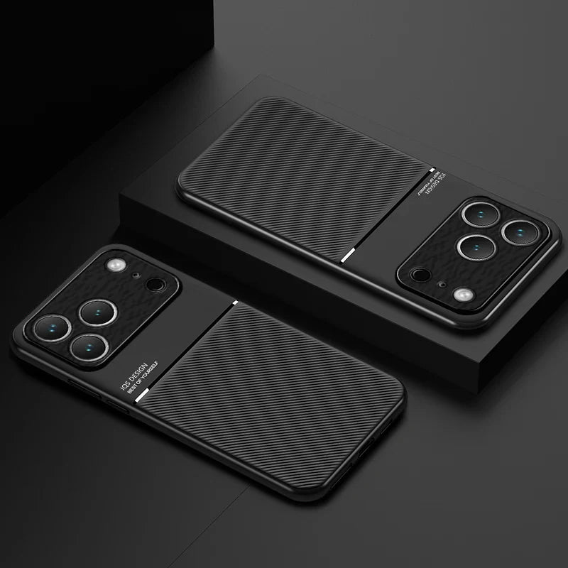 Magsafe Leather Matte Magnetic Case For iPhone 17 16 15 14