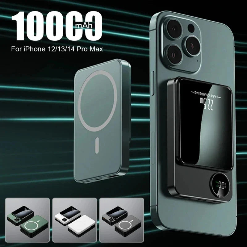 30000mah 22.5w Magnet Power Bank Super Fast Charger Usb To Type C Cable Two-way Fast Charger theroxymob