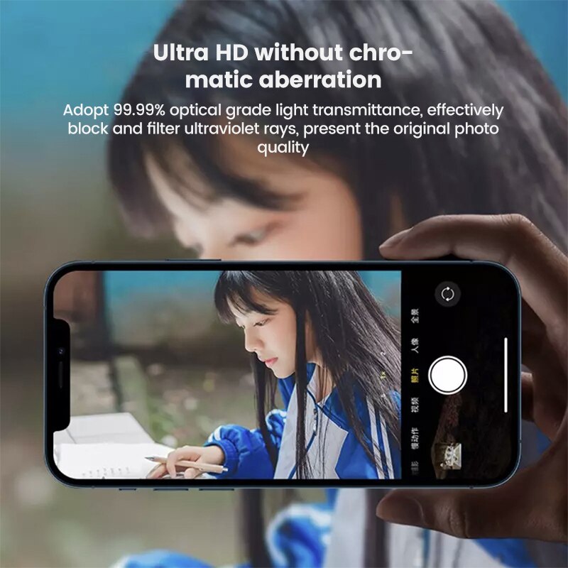 Titanium Alloy Camera Protector for IPhone 14 13 12 - theroxymob