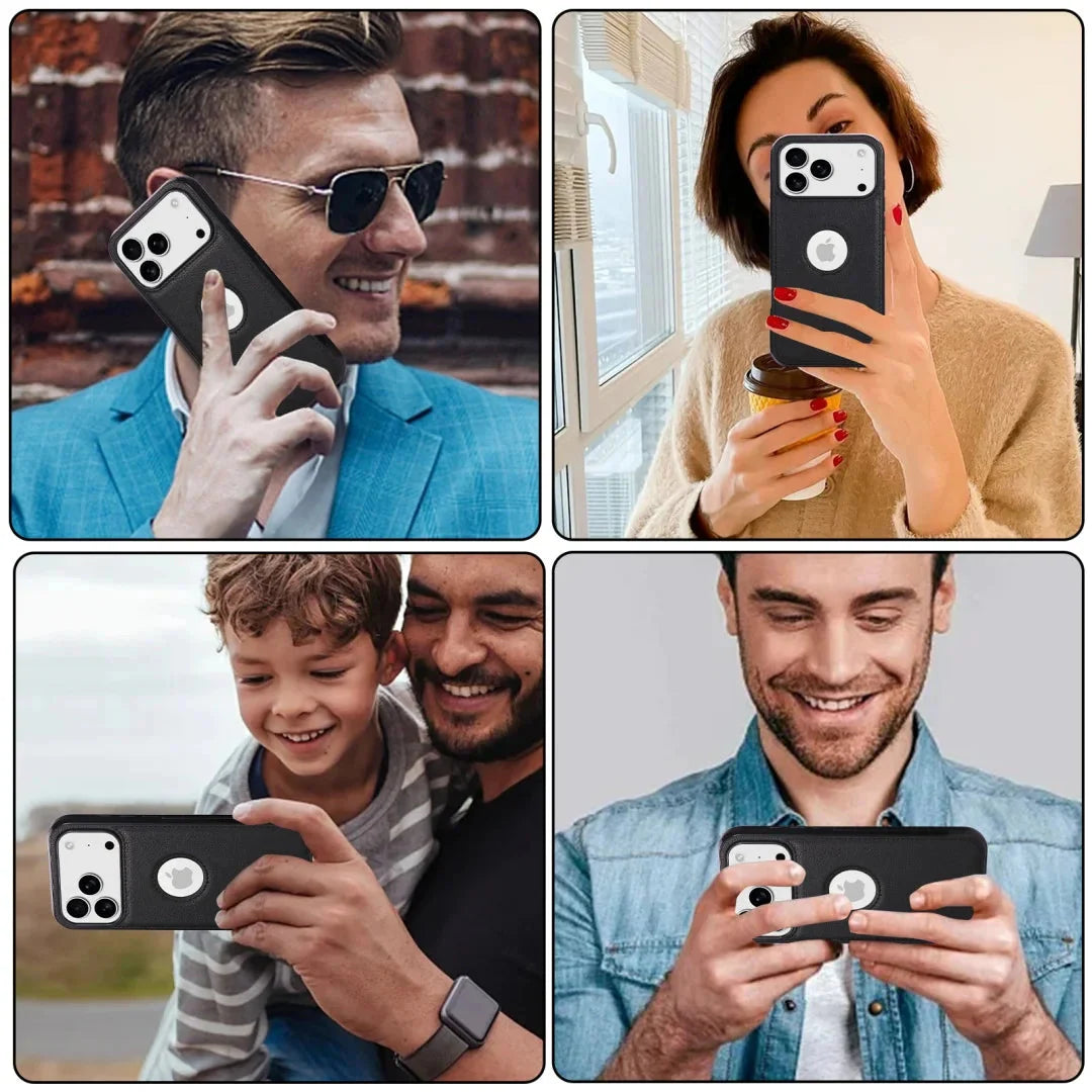 Luxury High Quality PU Leather Mobile Phone Case For iPhone 17 /16 /15 /14 THEROXYMOB
