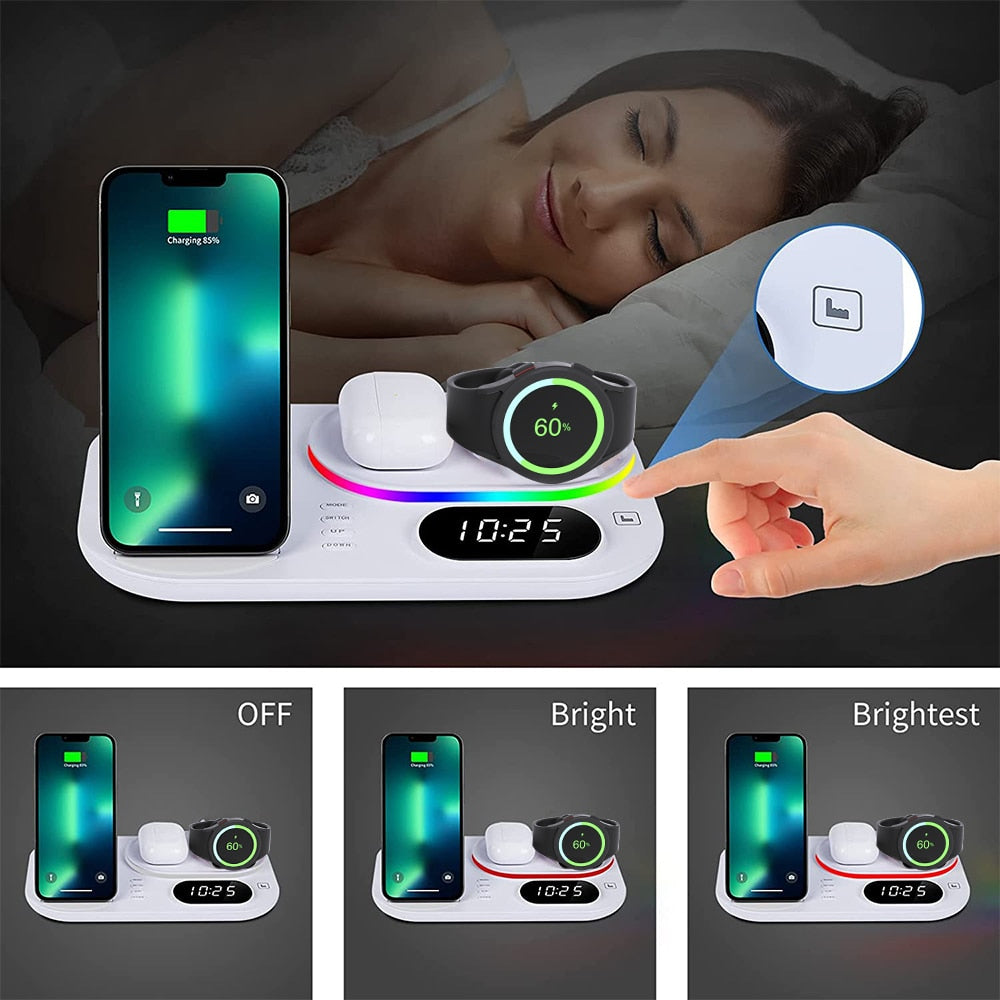 3 IN 1 FAST WIRELESS CHARGER STATION FOR SAMSUNG GALAXY Z FOLD 4 - theroxymob
