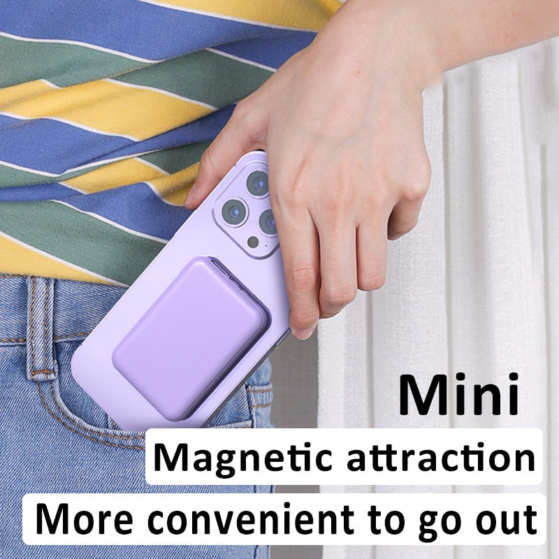 20000mAh Magnetic Power Bank Mini Portable Fast Charging