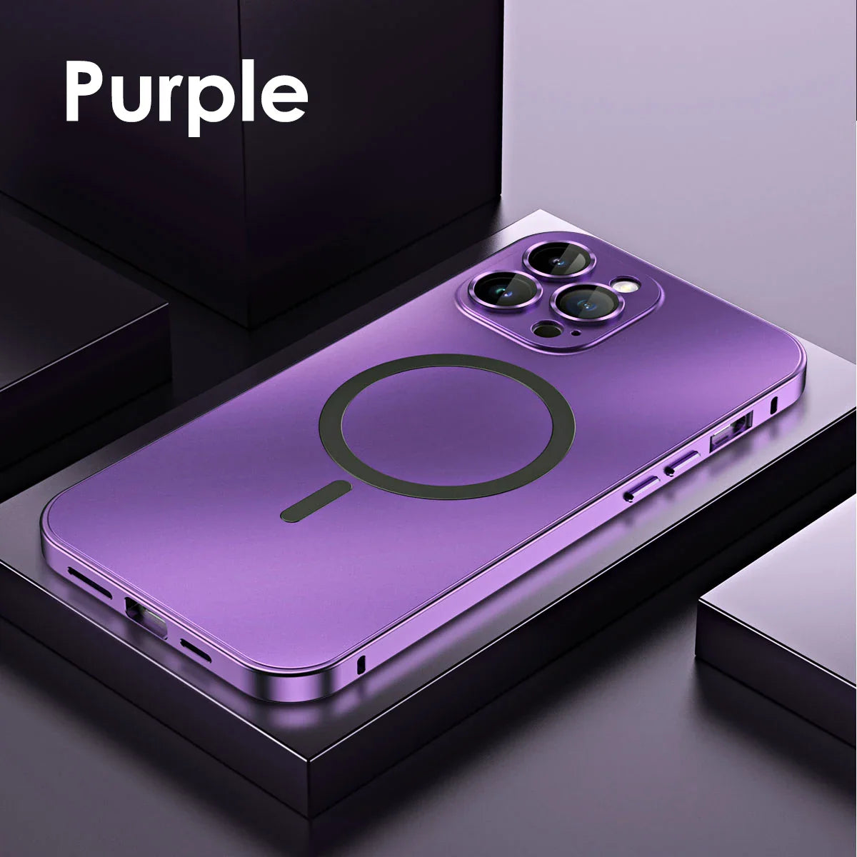 Magsafe Aluminum Metal Frame Magnetic Case For iPhone With Lens Camera Cover