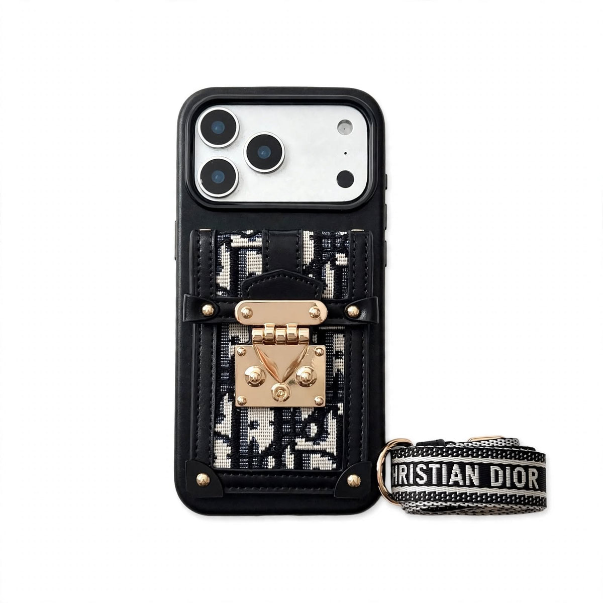 Fashion Dior Crossbody Phone Case for iPhone 13-18 Pro & Pro Max
