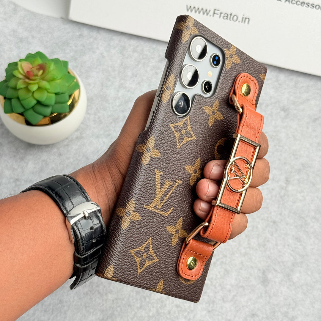 LUXURY BRAND STRAP HOLDER CASE FOR SAMSUNG GALAXY