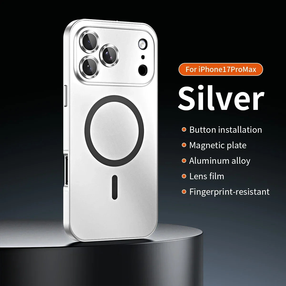 Luxurious Aluminum Magnetic Phone Case Lens Glass Protective For iPhone 12-18 Pro & Pro Max