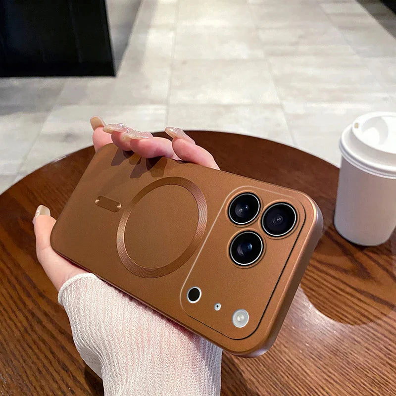 Luxury Matte Soft  Magsafe Magnetic Phone Case For iPhone 17/ 16/ 15 / 14 THEROXYMOB