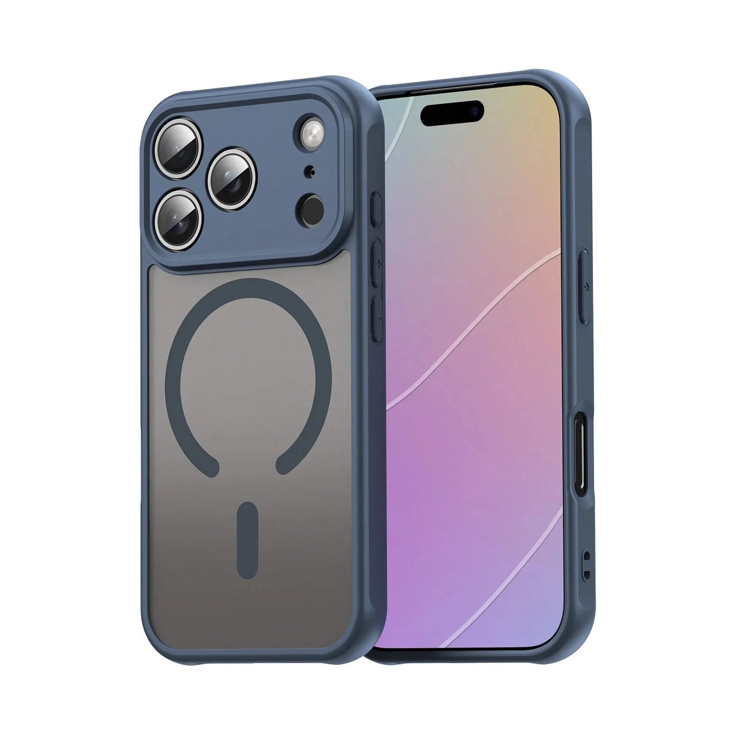 Shockproof Skin feel Matte Translucent Magnetic Case For iPhone 17 /16 /15 /14 THEROXYMOB