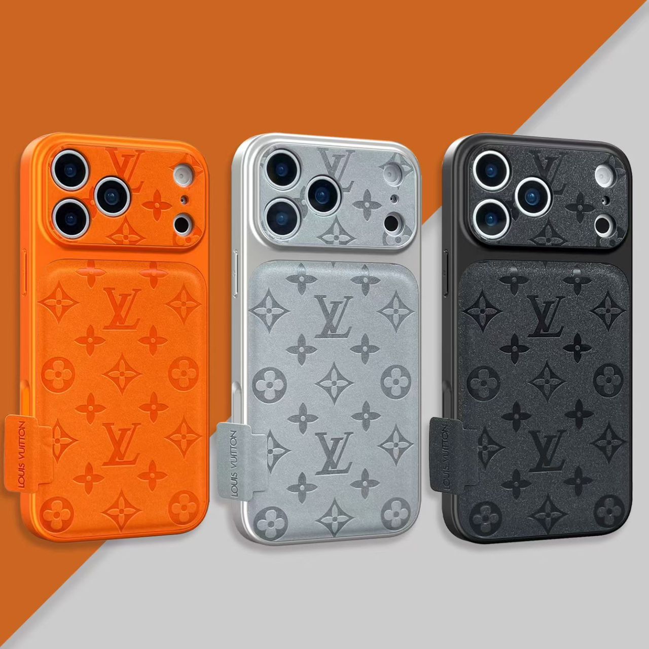Premium Monogram LV Leather Case For iPhone 17/ 16 / 15 / 14
