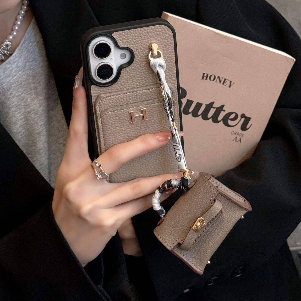 Luxury Hermes Case With Airpods Case For iPhone