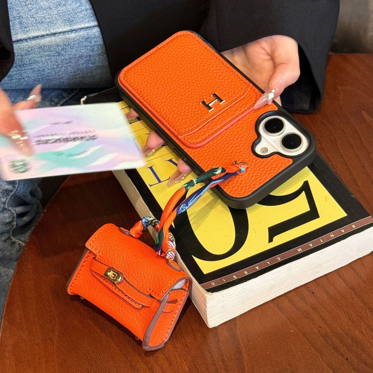 Luxury Hermes Case With Airpods Case For iPhone
