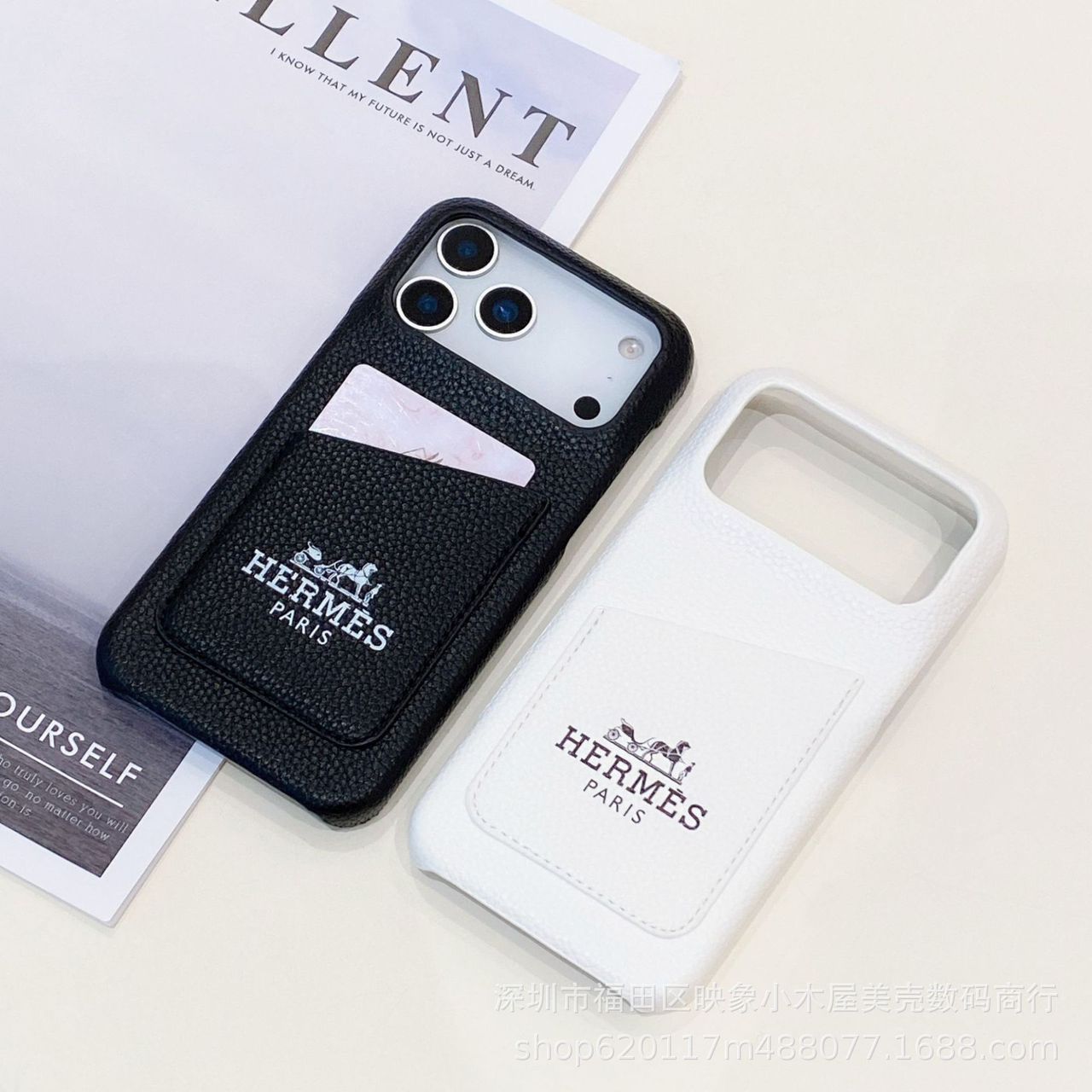 Luxury Leather Phone Case for iPhone 13-17