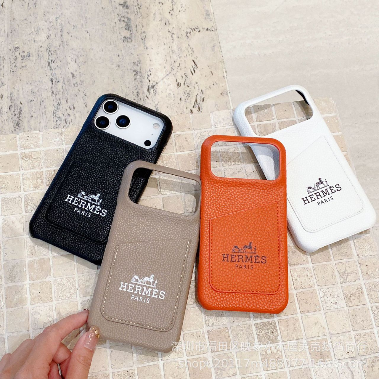 Luxury Leather Phone Case for iPhone 13-17