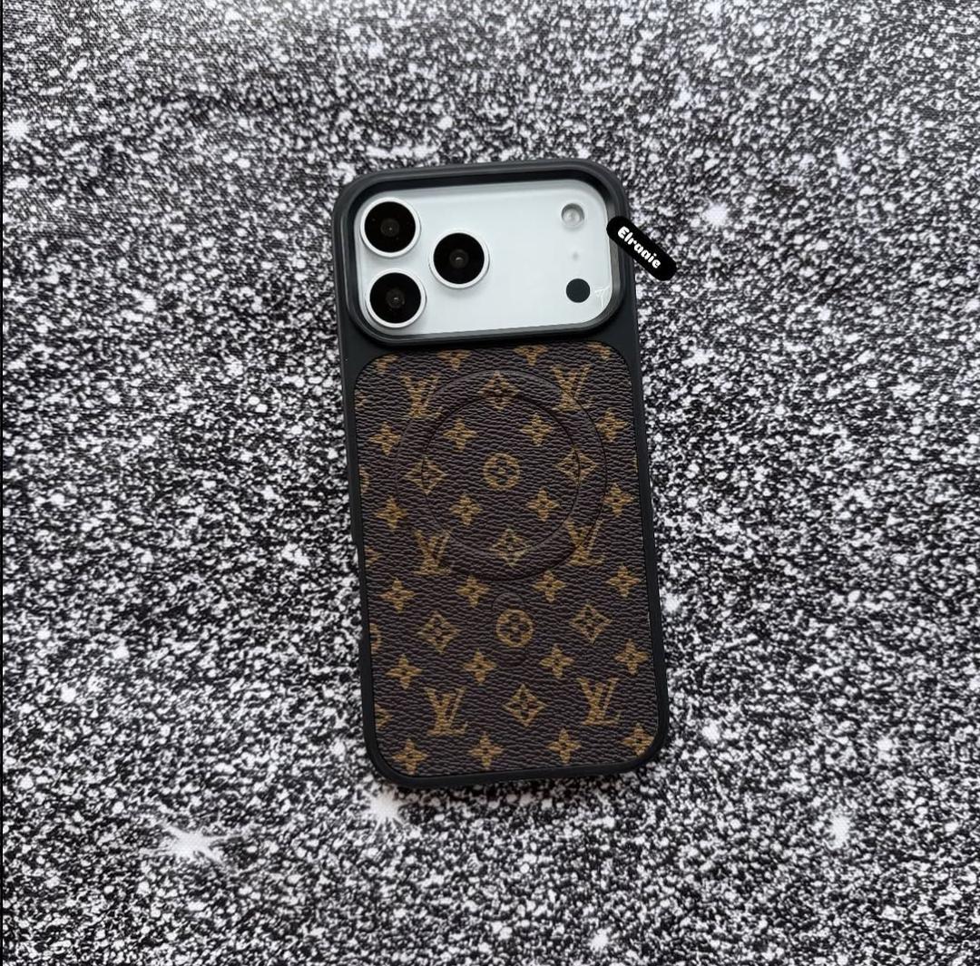 Premium Monogram MagSafe Case for iPhone 12-17 Series
