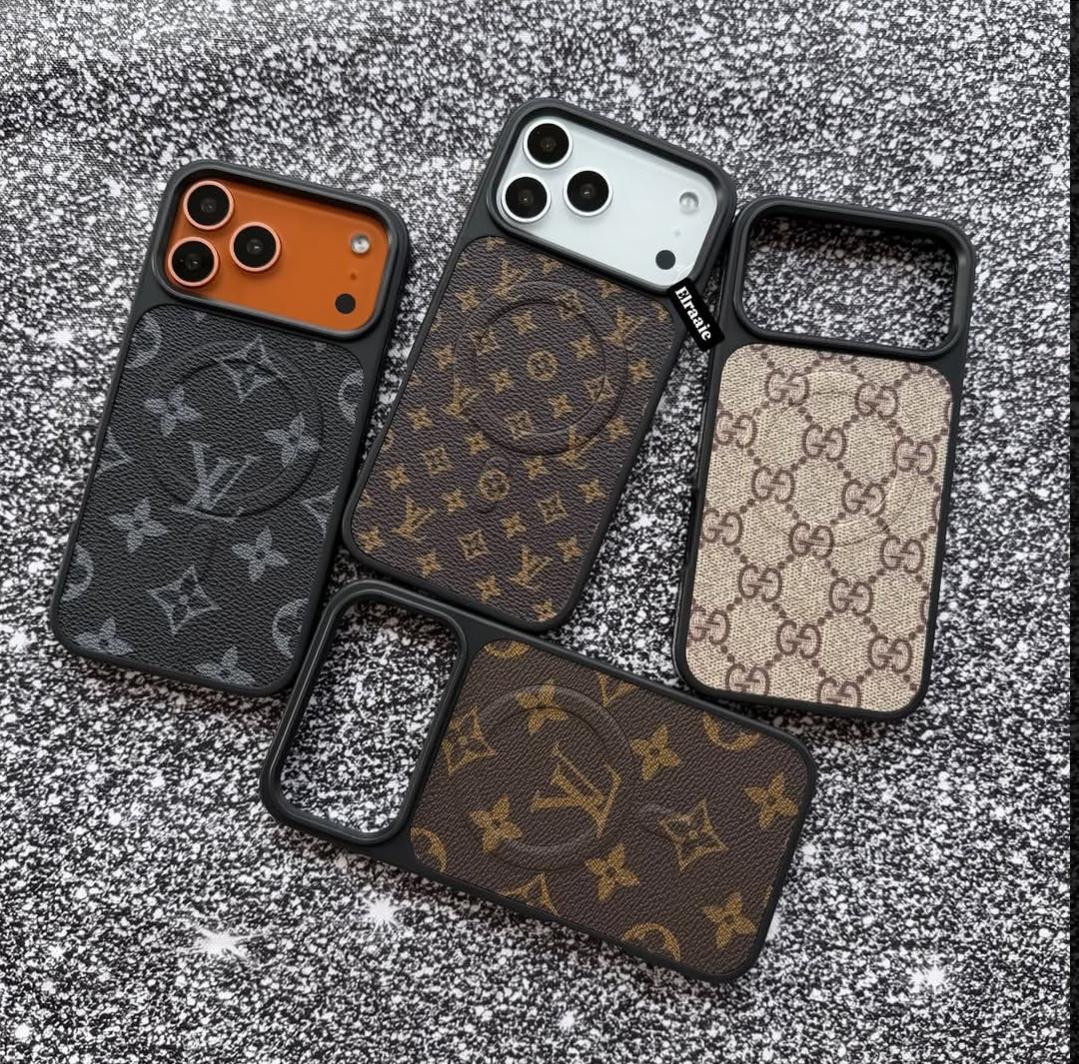 Premium Monogram MagSafe Case for iPhone 12-17 Series