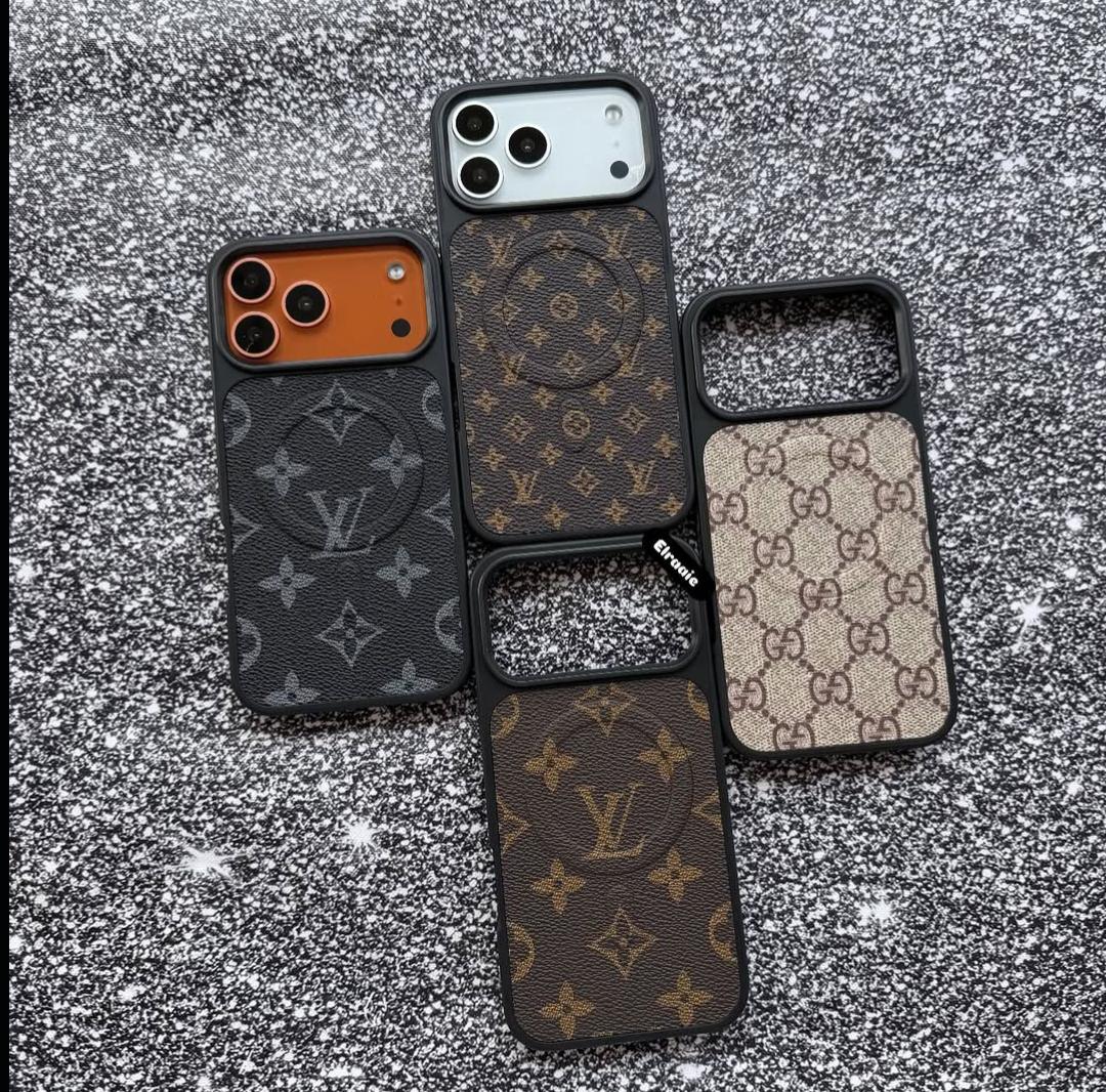 Premium Monogram MagSafe Case for iPhone 12-17 Series