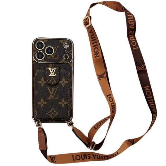 Luxury iPhone Case Card Holder for iPhone 12-18 Pro& Pro Max