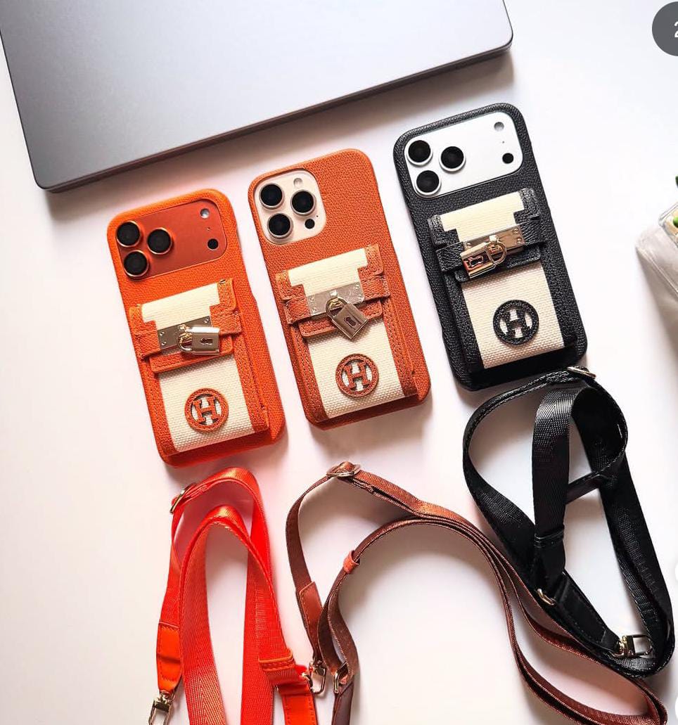 Hermes Luxury Leather Phone Case For iPhone 17-12