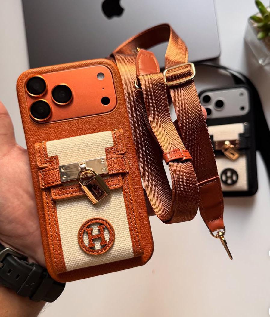 Hermes Luxury Leather Phone Case For iPhone 17-12